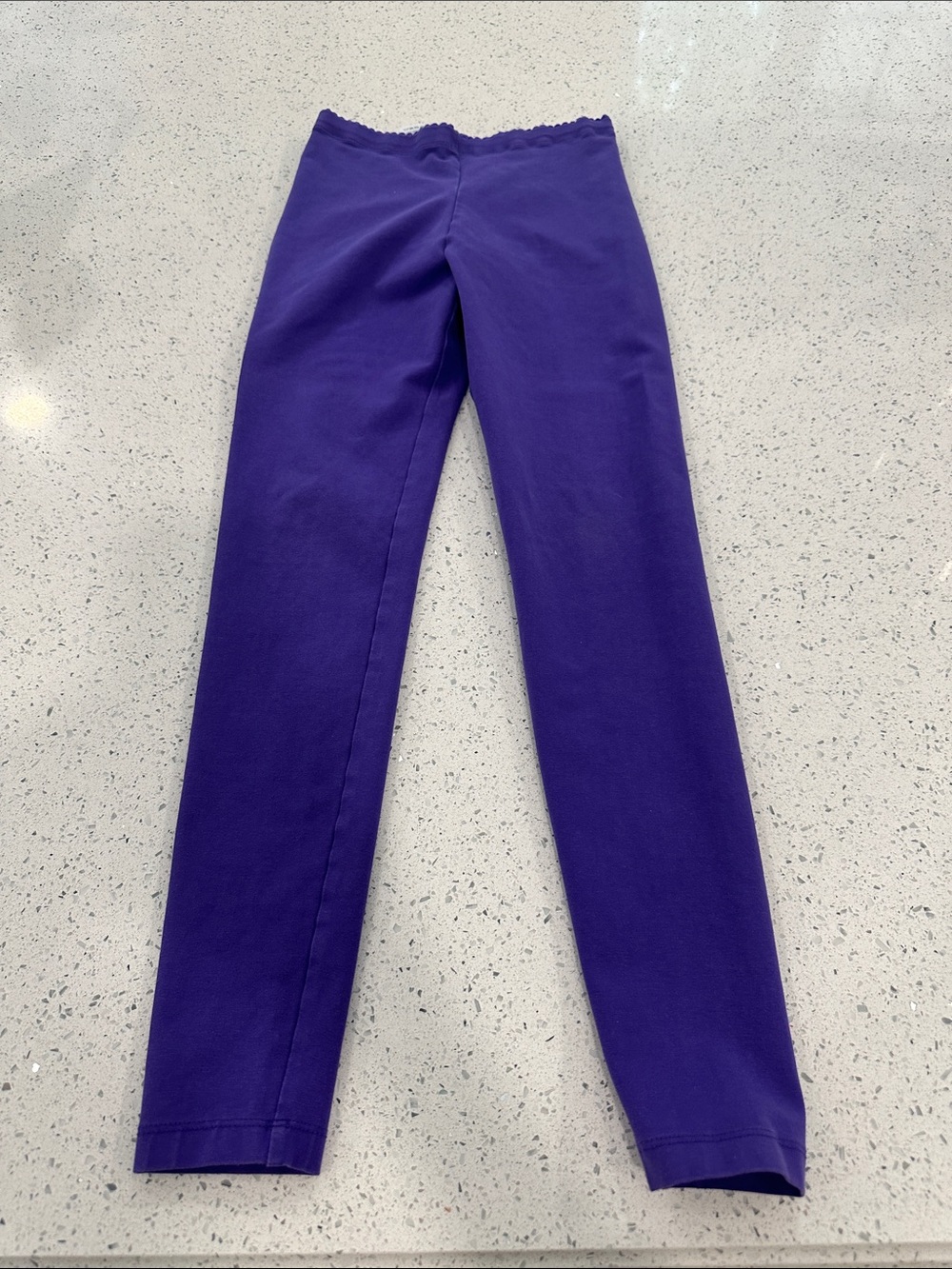 Tea Collection Girls Deep Purple Stretch Leggings